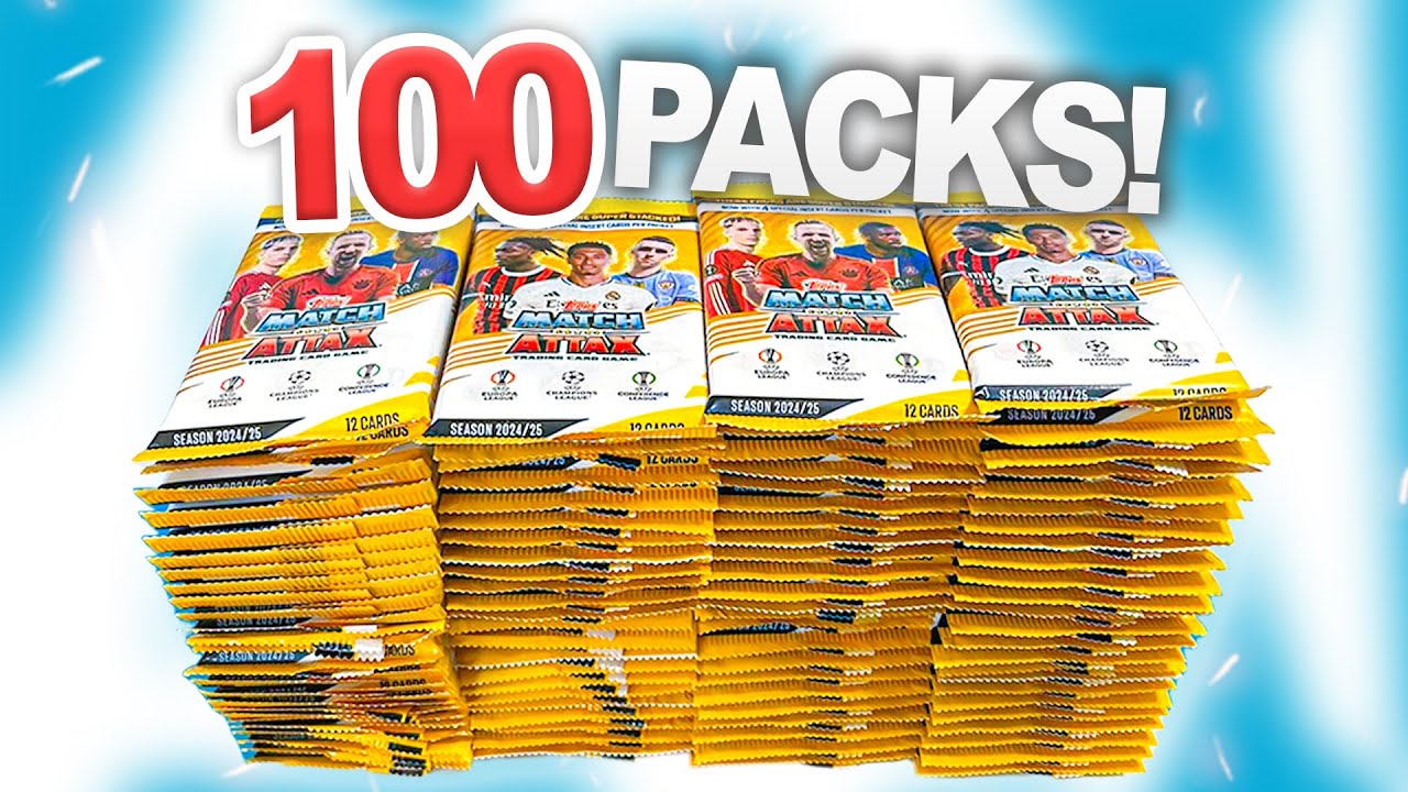 Opening *100 PACKS* of MATCH ATTAX 2024/25!! (£300 VALUE!)