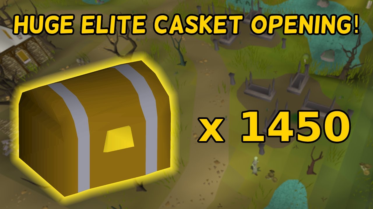 OPENING 1450 ELITE CLUE SCROLL CASKETS! - OSRS