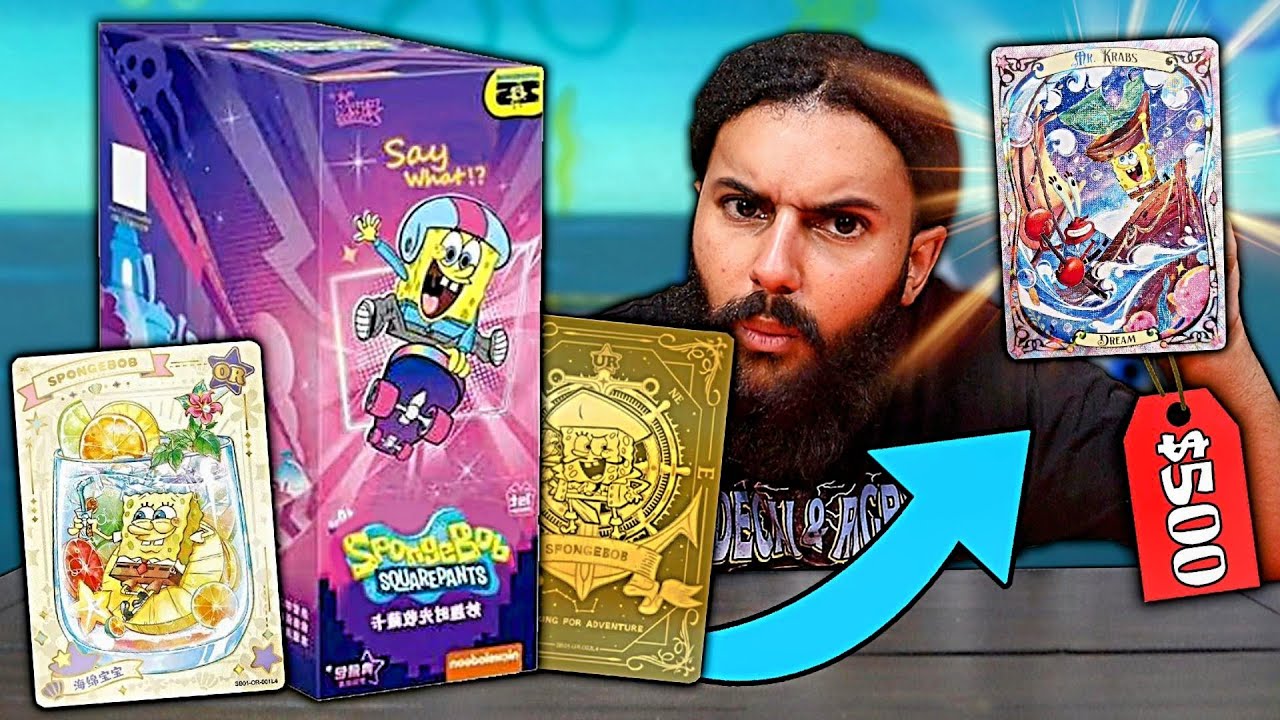 Opening An ENTIRE CASE of RARE SPONGEBOB Cards!