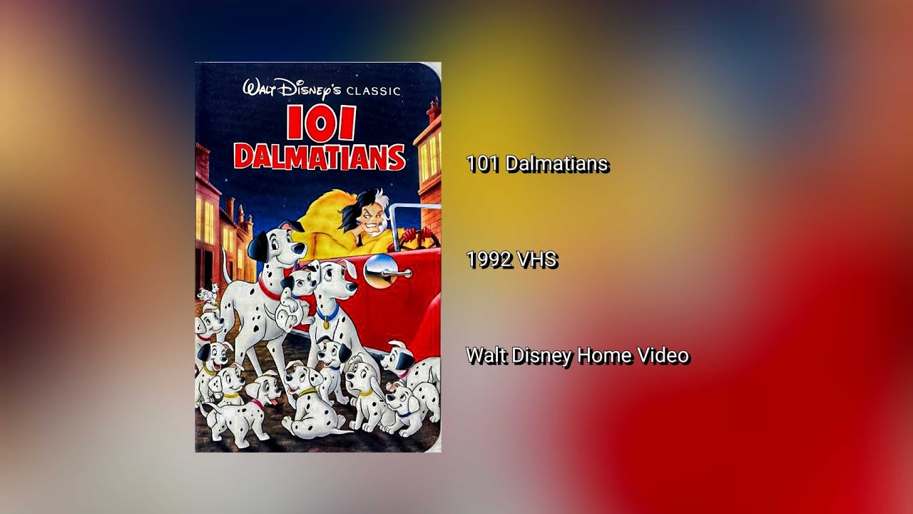 Opening and Closing to 101 Dalmatians 1992 VHS (Version 1)