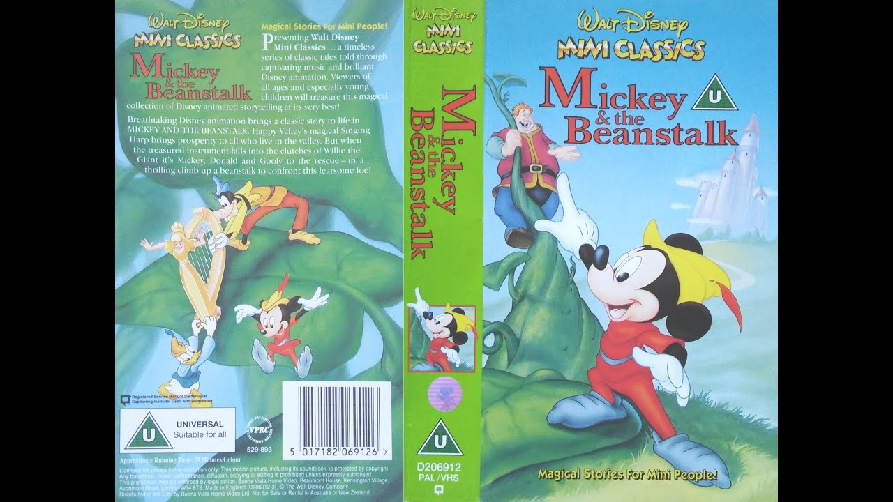 Opening of 'Mickey and the Beanstalk' (1993, UK VHS)