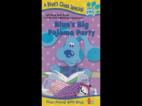Opening To Blue's Clues: Blue's Big Pajama Party (1999 VHS)