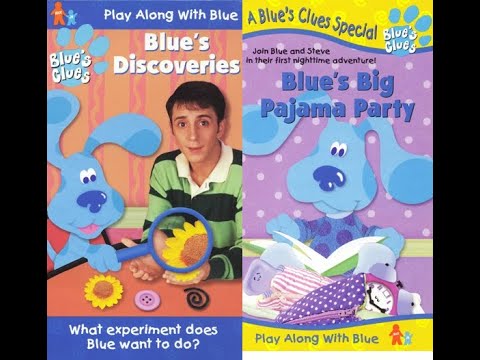Opening to Blue's Clues: Blue's Discoveries and Blue's Big Pajama Party VHS (1999)