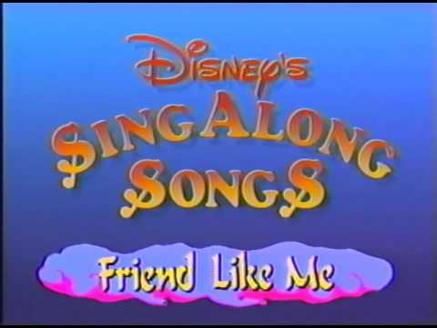 Opening to Disney's Sing Along Songs: Friend Like Me 1993 VHS