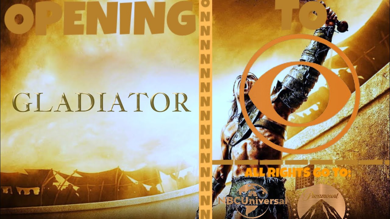 Opening To Gladiator On CBS 5/30/21 (Old Recording) (Network Premiere)