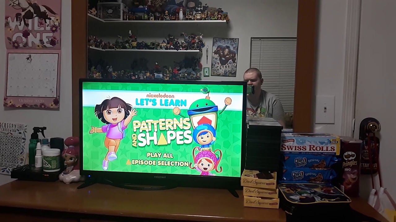 Opening/Menu Walkthrough Of Nickelodeon: Let's Learn Patterns And Shapes DVD From 2014