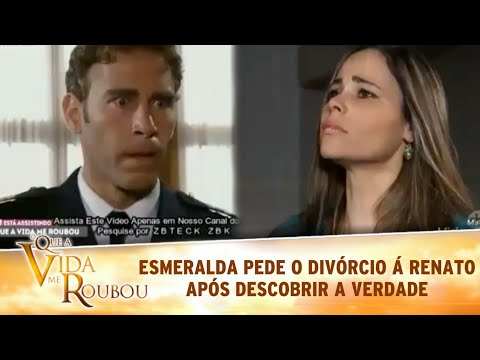 OQAVMR- Renato confessa á Esmeralda que se interessou por Mônica; Esmeralda pede o divórcio á Renato