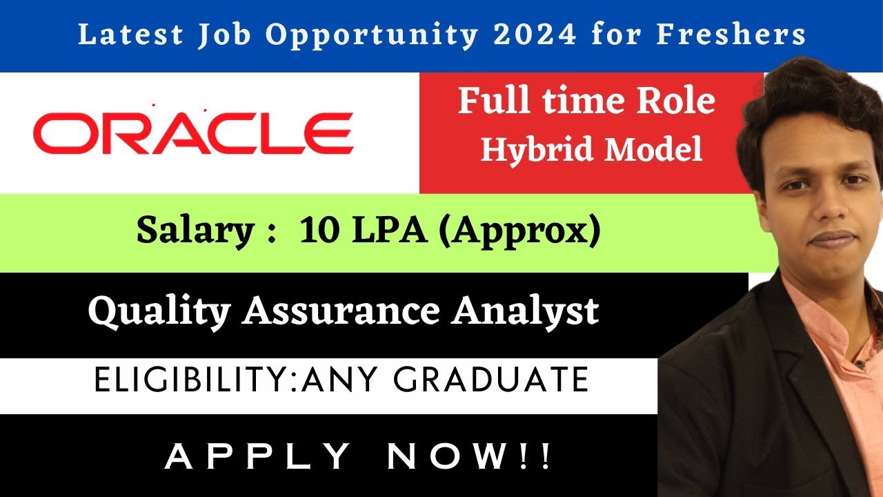 Oracle Recruitment Drive 2024 2025|Freshers Eligible|Salary upto 10 LPA|Apply Now!!