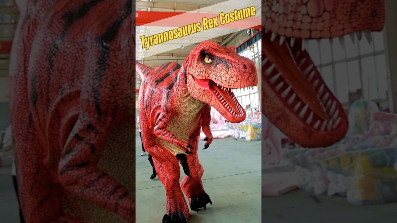 Orange Adult T-Rex Costume