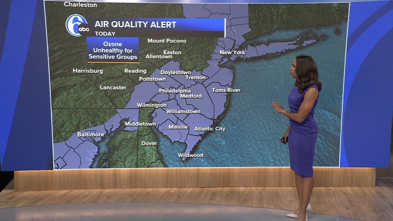 Orange Air Quality Alert issued in Philadelphia and NJ Thursday: NWS