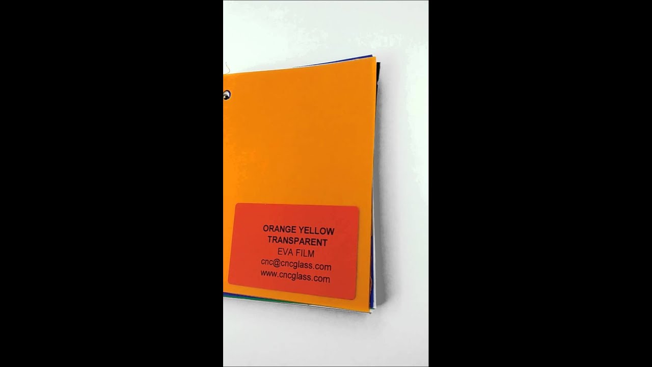 Orange Yellow EVAVISION transparent EVA interlayer film for laminated safety glass