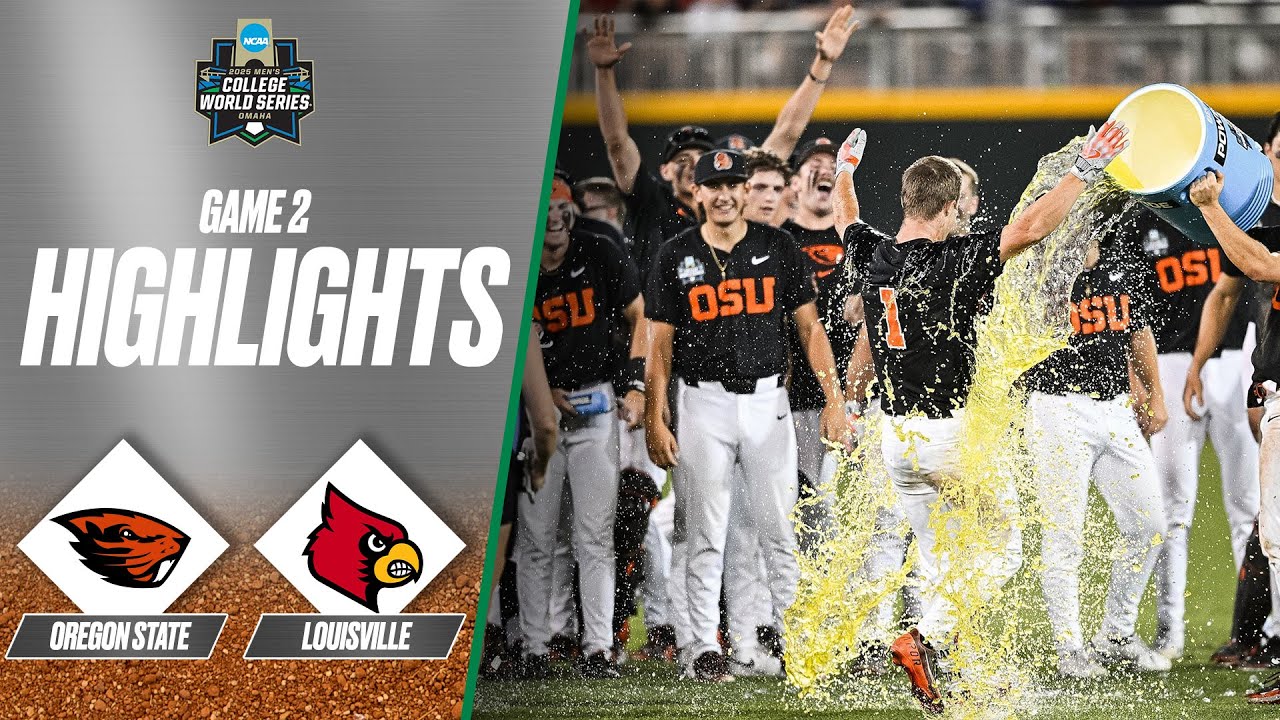 Oregon State vs. Louisville: 2025 Men's College World Series | Extended highlights