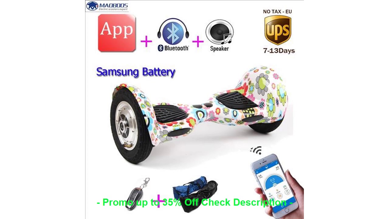 ORIGINAL Self Balancing hoverboard 10inch unicycle Smart balance Samsu