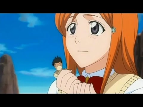 Orihime grabs Zubaki (from Bleach) [Para-Giantess]