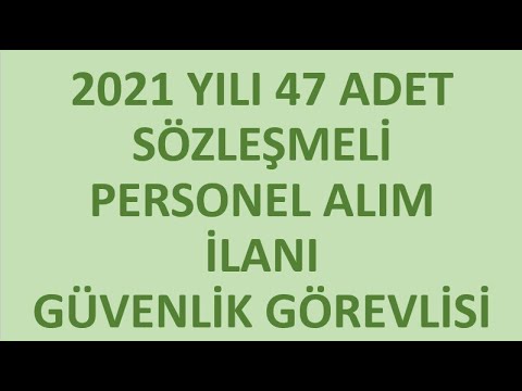 Orman Genel Müdürlüğü Sözleşmeli Personel Alım İlanı