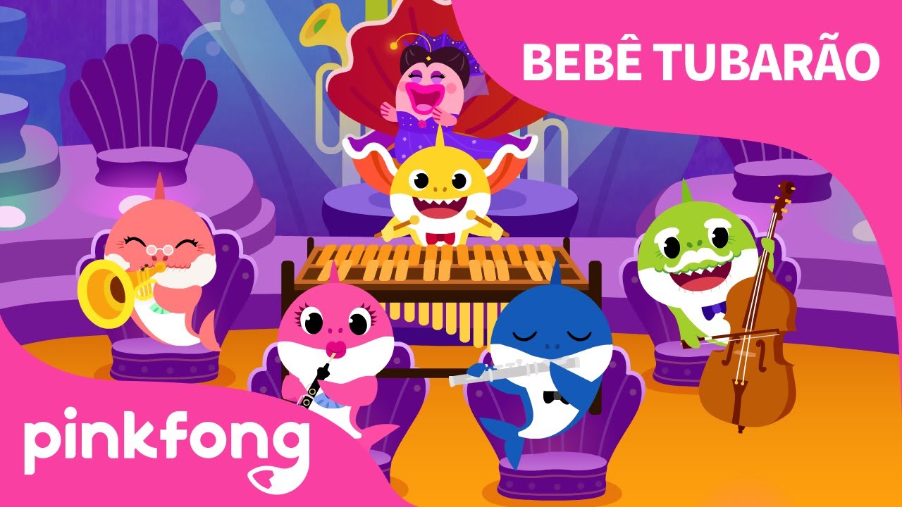 Orquestra dos Tubarões | Bebê Tubarão | Pinkfong Canções para crianças