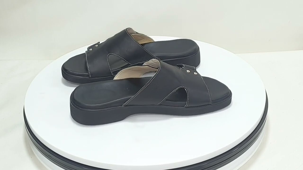 Ortopedik Deri Terlik Erkek ORT 11S - Best Home Slipper for Men