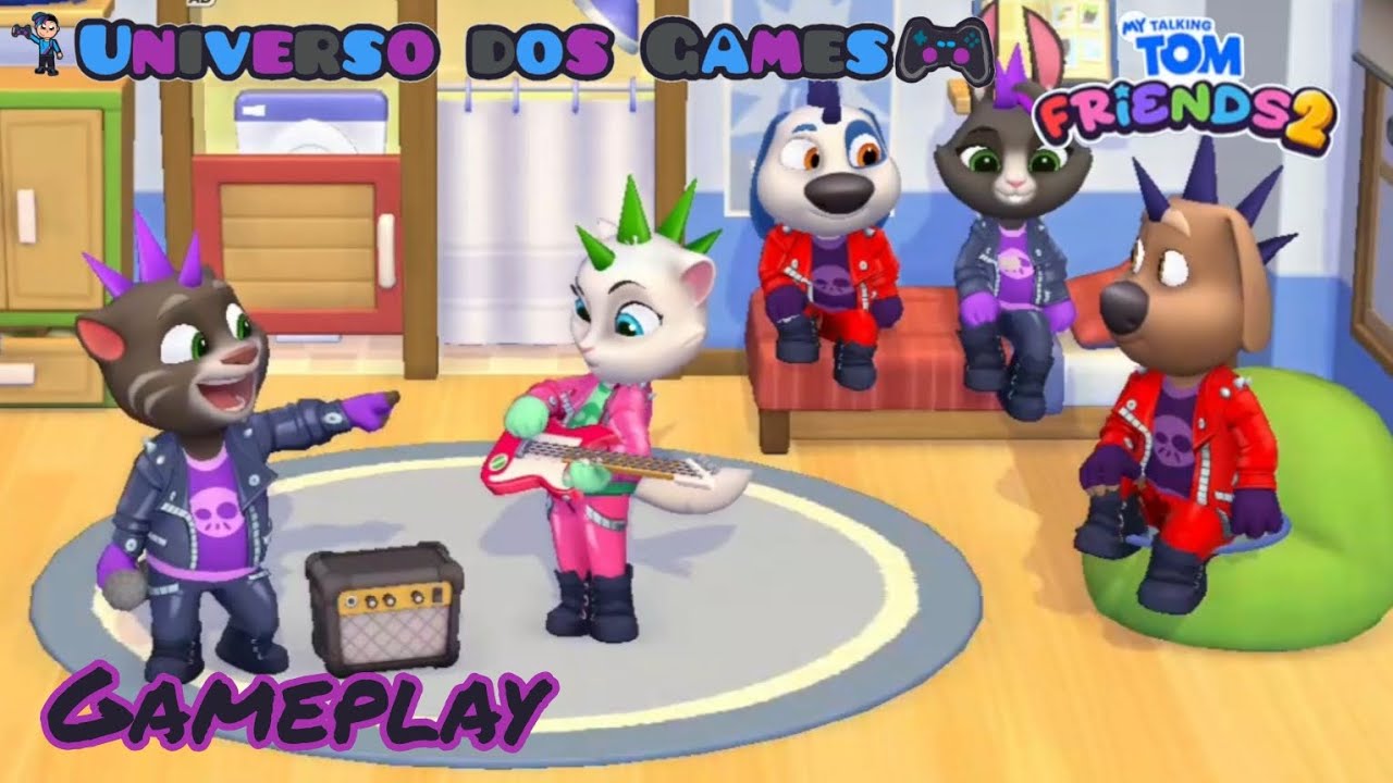 Os amigos fizeram uma banda my talking tom friends 2 nova atualização