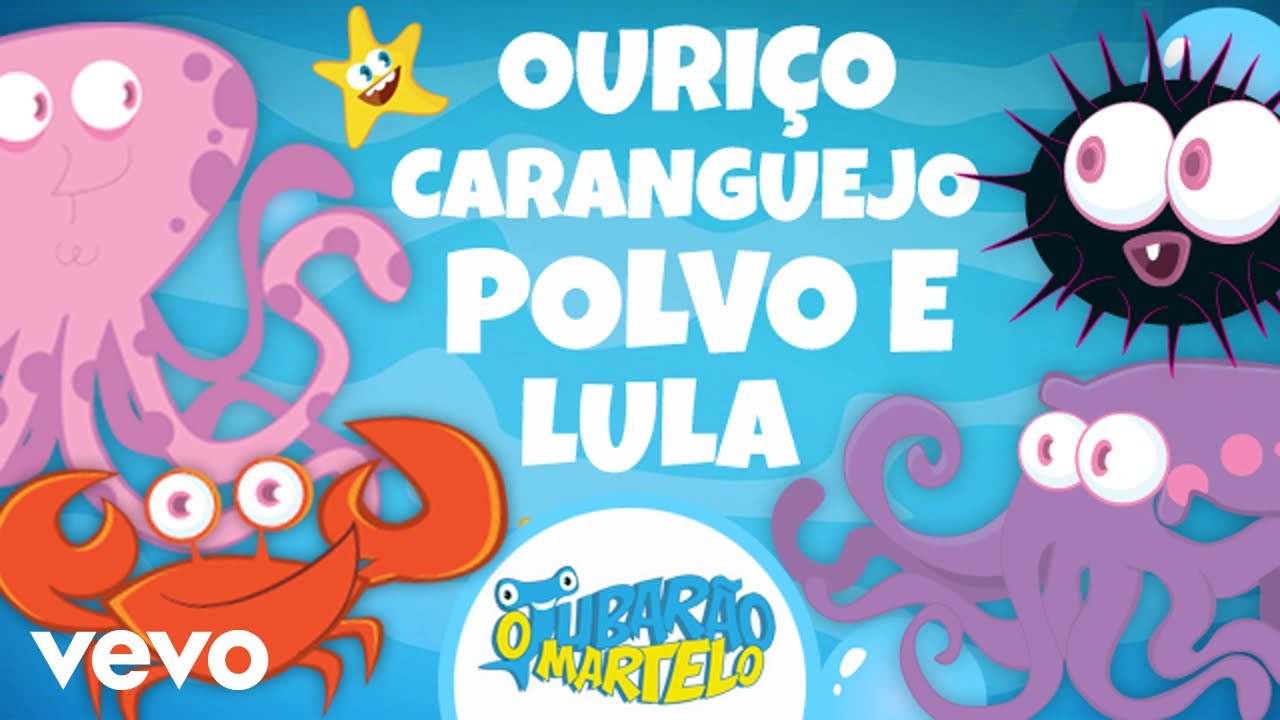 Os Habitantes do Fundo do Mar - Ouriço, Caranguejo, Polvo e Lula