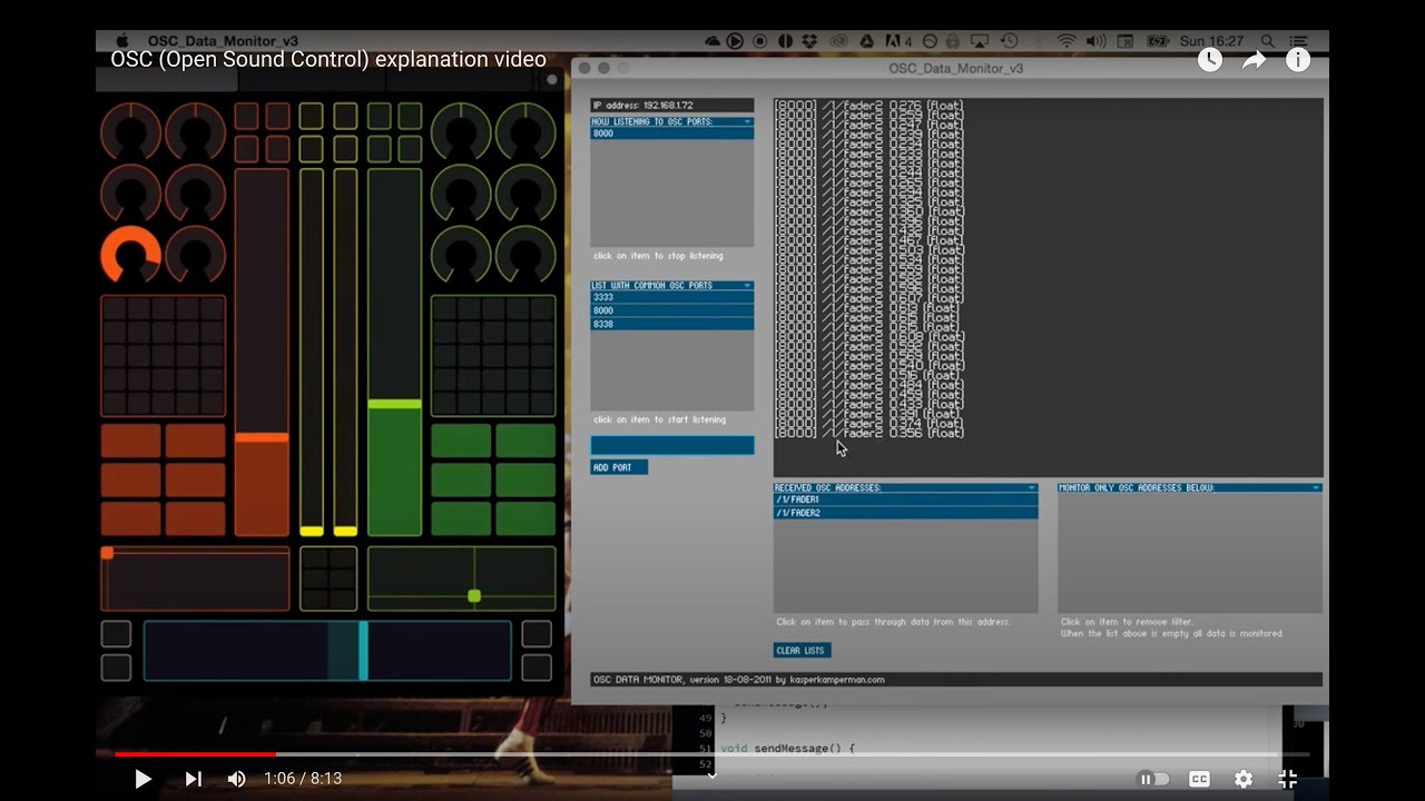 OSC (Open Sound Control) explanation video