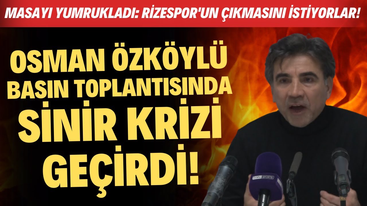 Osman Özköylü sinir krizi geçirdi! Masayı yumrukladı: 