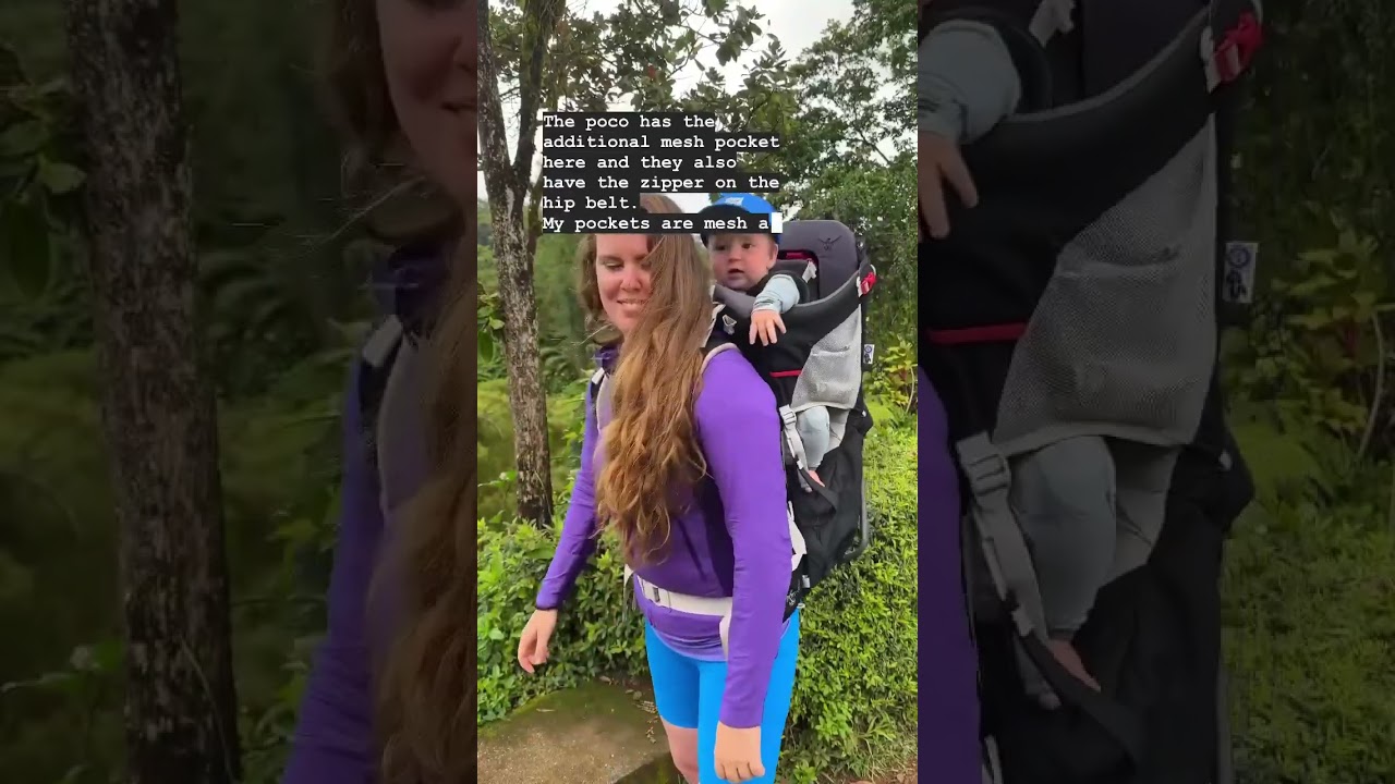 Osprey Child Carrier Comparison: Poco vs. Poco Plus #ospreypacks #hiking #hiker #hike #hikingmom
