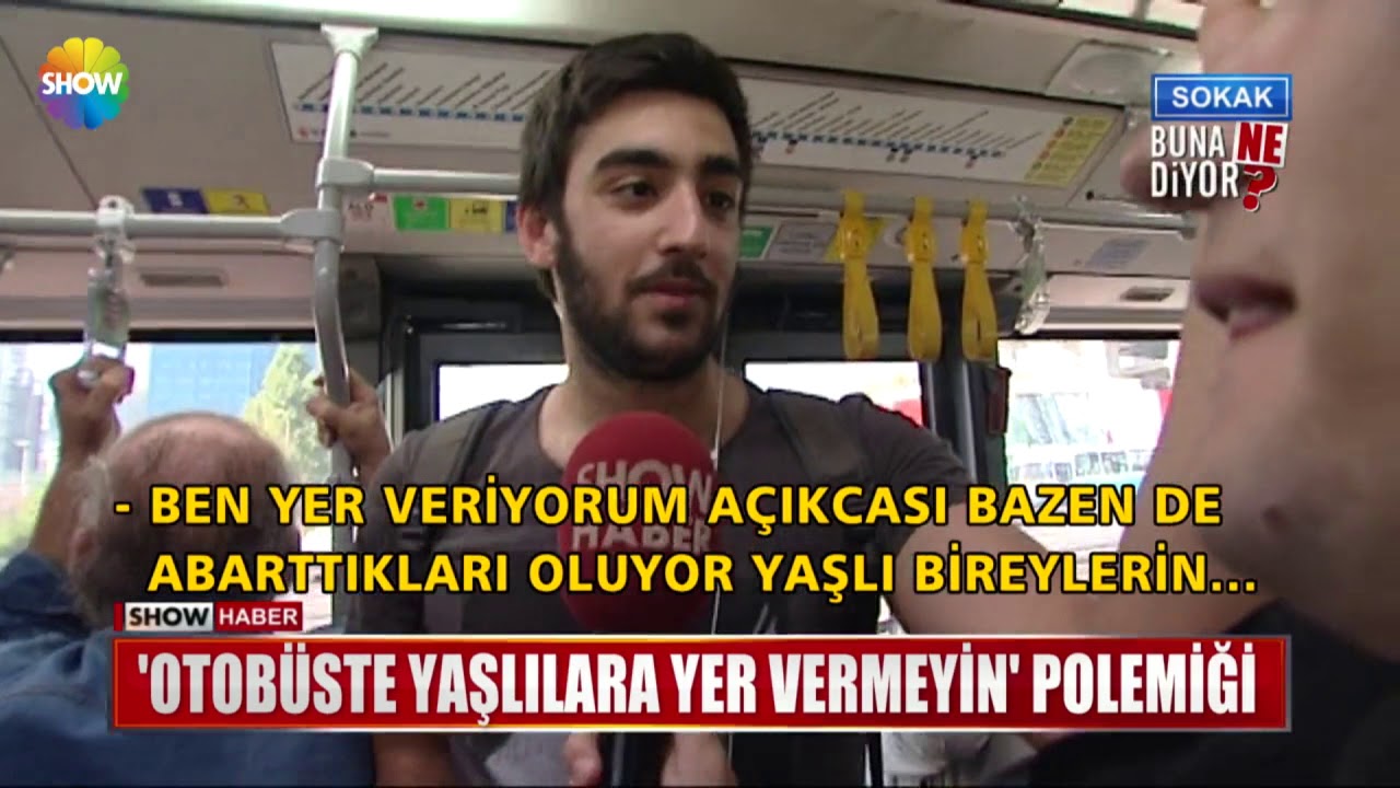 'Otobüste yaşlılara yer vermeyin' polemiği