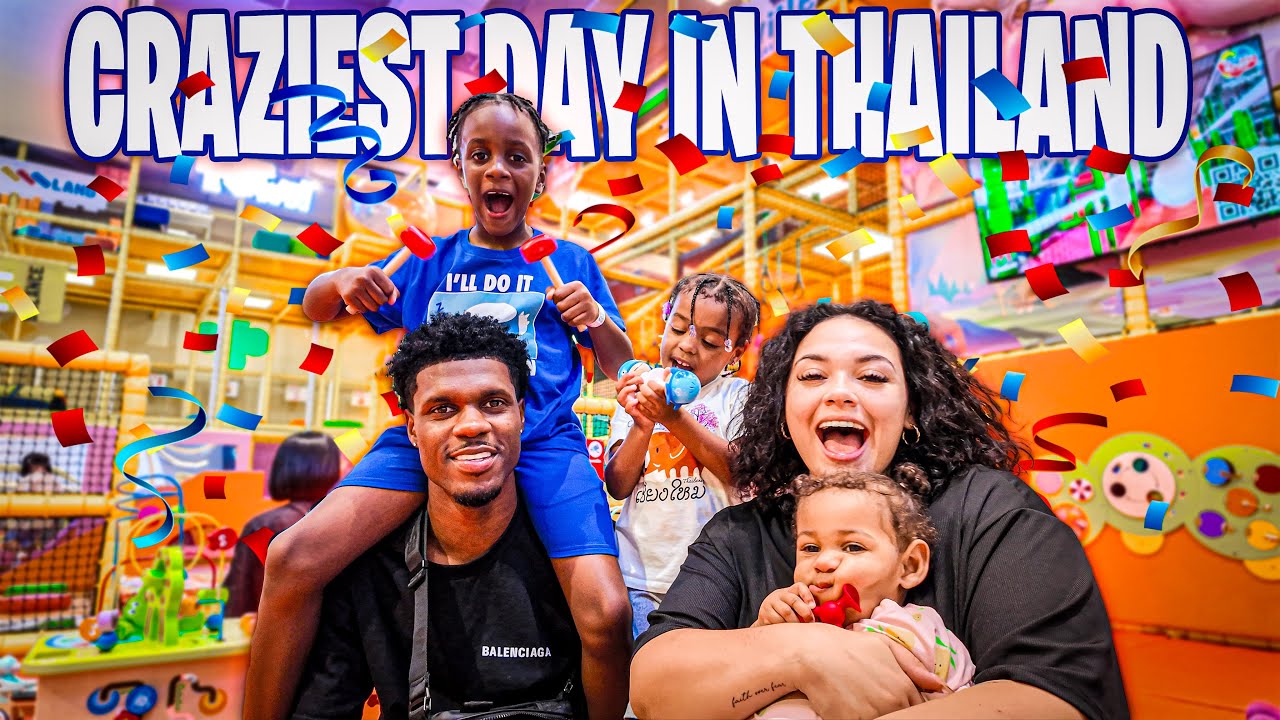 Our CRAZIEST Day in Thailand with the Kids! (HarborLand + Pool + Tuk Tuk)