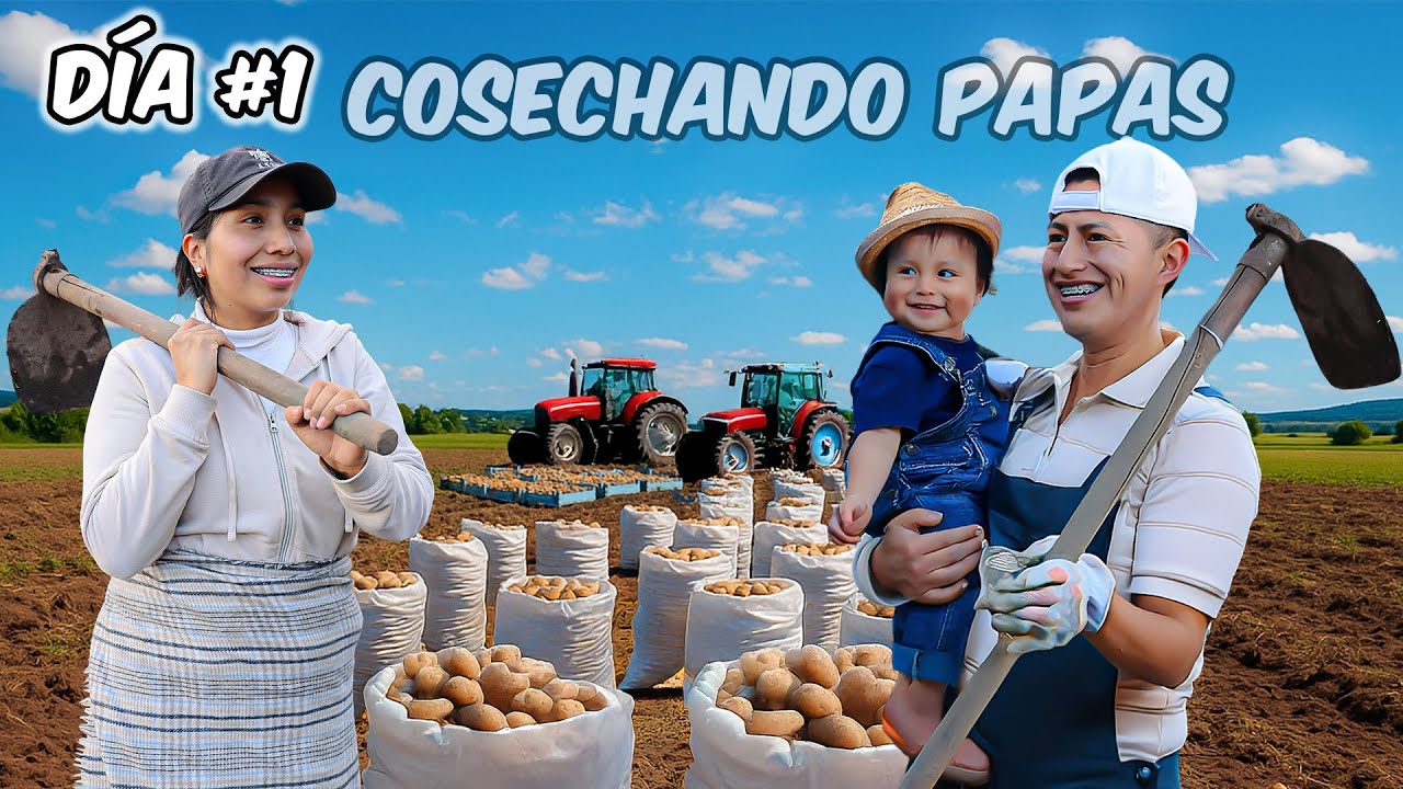 OUR FIRST POTATO HARVEST 🥔 (with my family) | Karito La Tóxica, Ni Q' Fuera TV, Alyson Jazmin