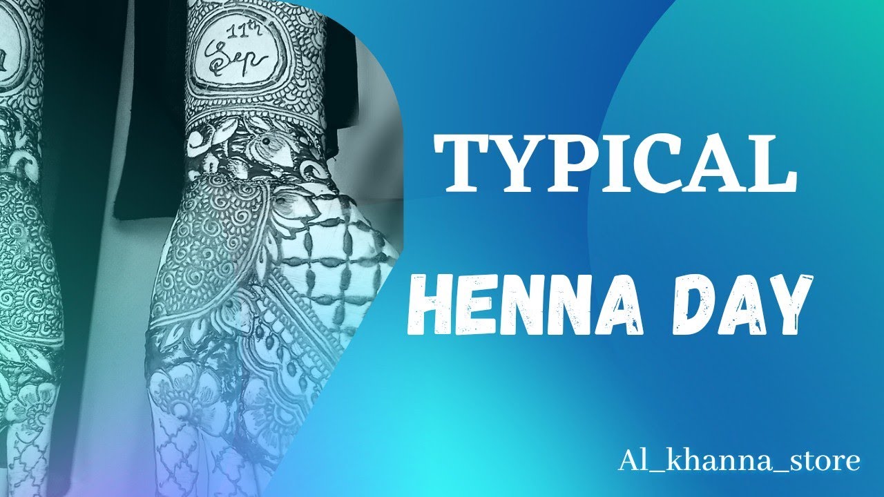 Our Typical henna day | bridal henna| Al Khanna store| Team Al Khanna