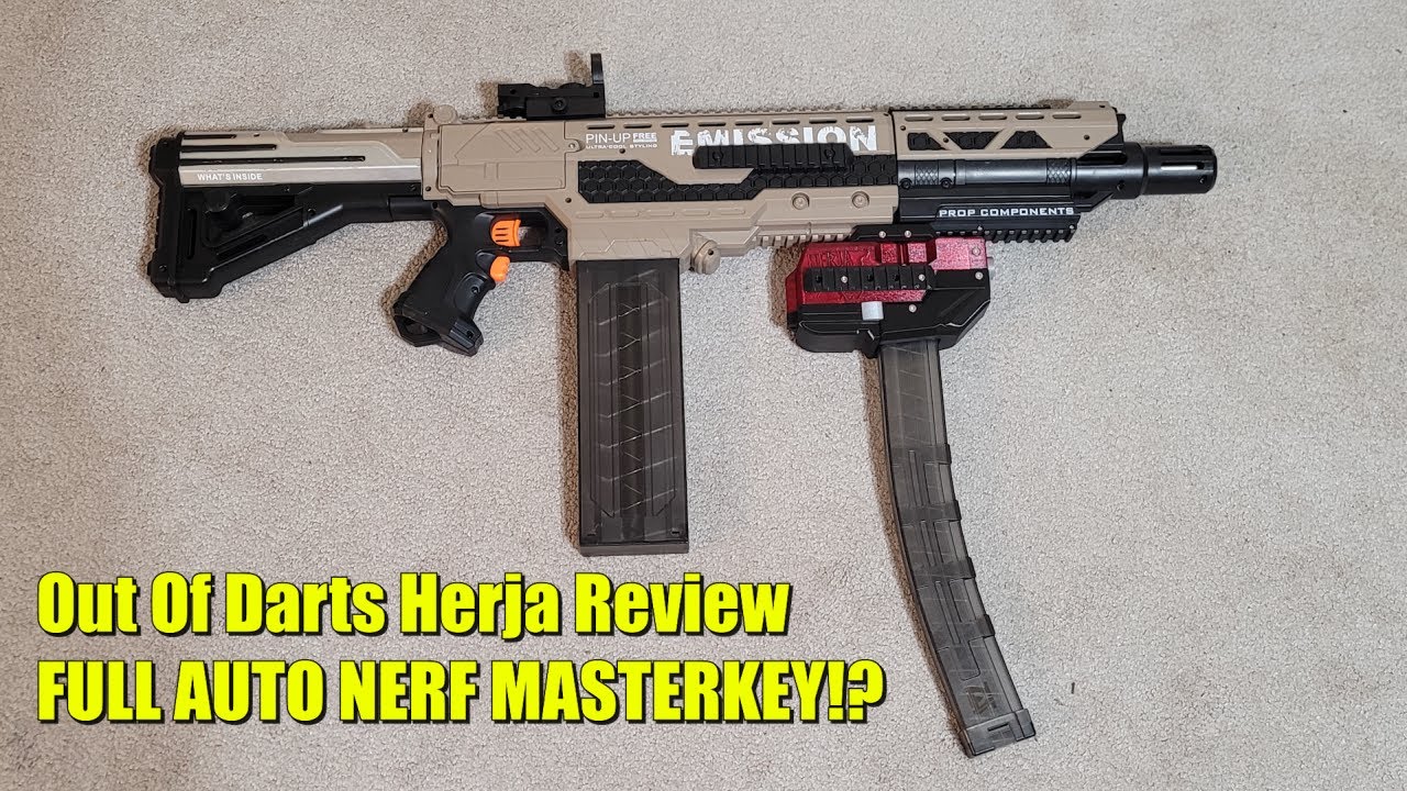 Out Of Darts Herja Review - FULL AUTO NERF MASTERKEY!?