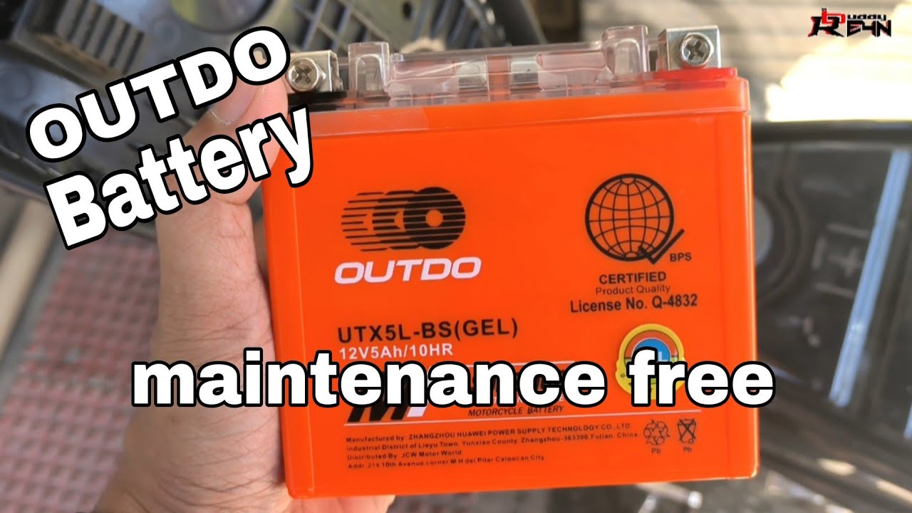 Outdo battery | maintenance free | raider150
