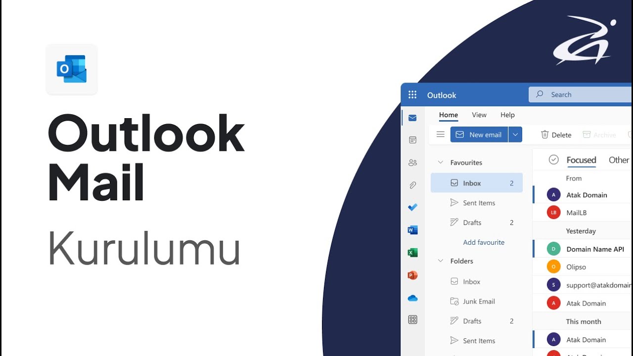 Outlook Mail Kurulumu - Outlook Şirket Maili Kurma