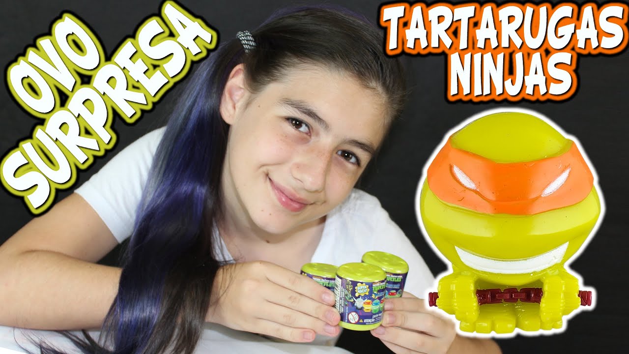 Ovo Surpresa Tartarugas Ninjas (Ovinho, Mashe'ms, Resenha, Coleção, Herói, Miniatura)