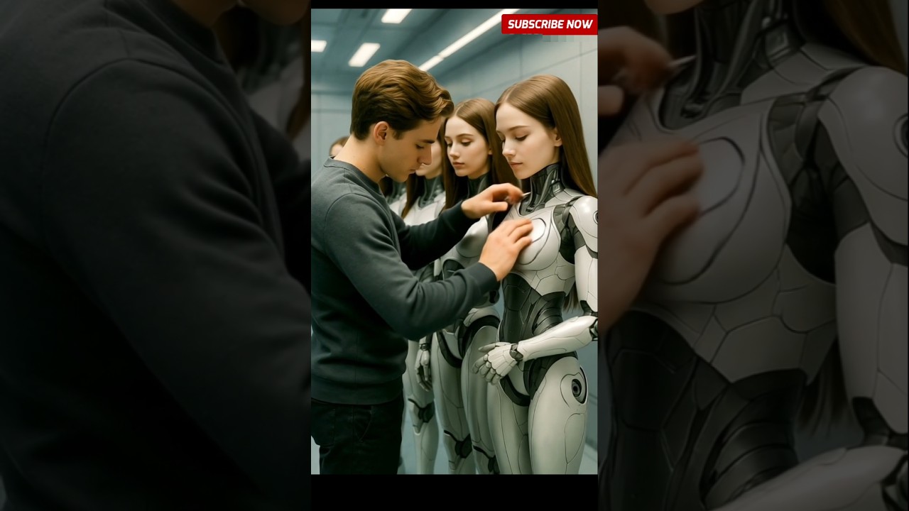 Owner Check Robot Girls Coller | #shorts #humanoid #robot