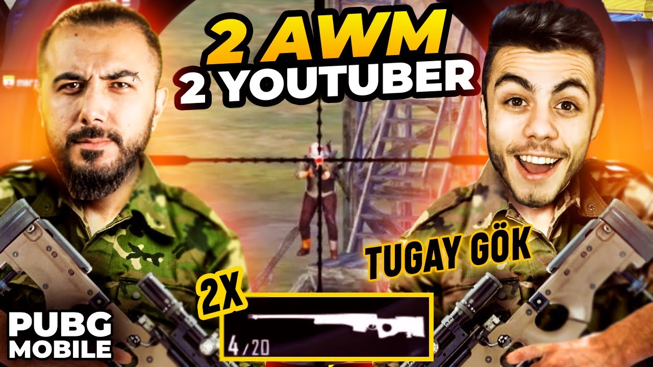 OYUN 2 YOUTUBERA AWM VERİRSE NE OLUR?? TUGAY GÖK İLE EFSANE DUO | PUBG Mobile