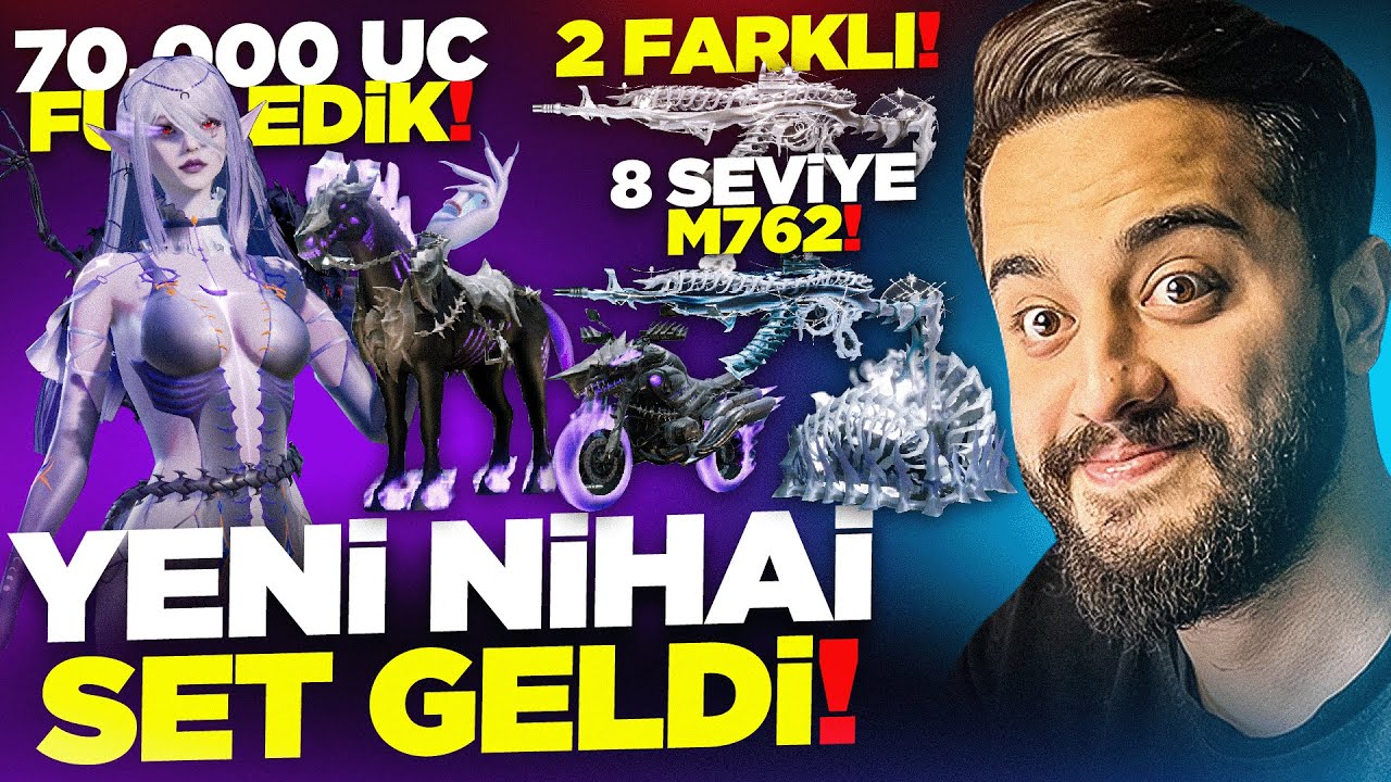 OYUNUN EN İYİ NİHAİ SETİ ve 8 SEVİYE M762 GELDİ! 70.000 UC HERŞEYİ FULLEDİK! OYUNDA İLK ÖZELLİK!
