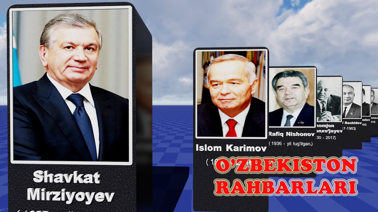O'ZBEKISTON RAHBARLARI (1924-yildan 2022-yilgacha)