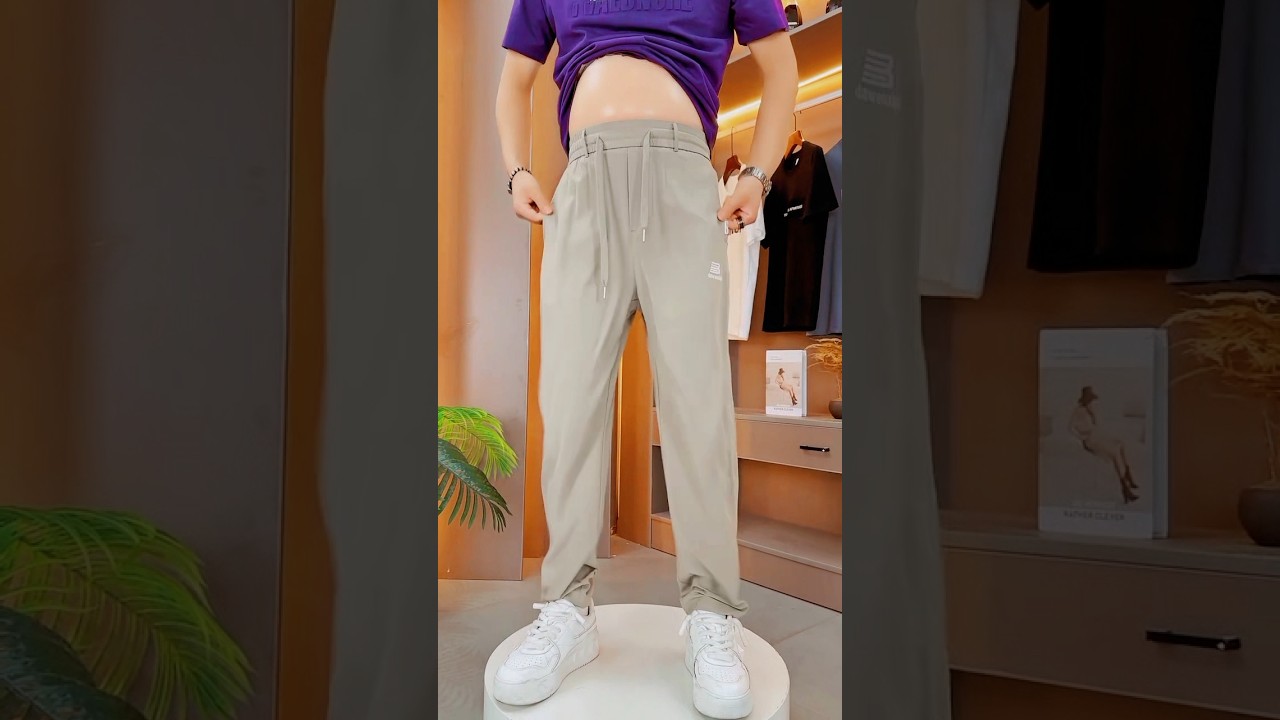 p118.Summer ice silk air-conditioning pants, comfortable to wear! Cool and breathable#trusten#shorts