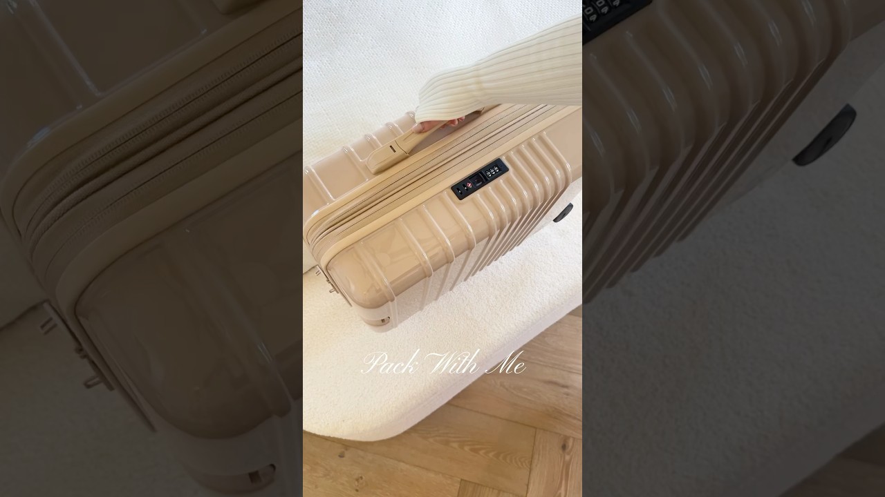 Pack my luggage with me 🍂🤎 #packing #packwithme #asmrsounds #organized #travel