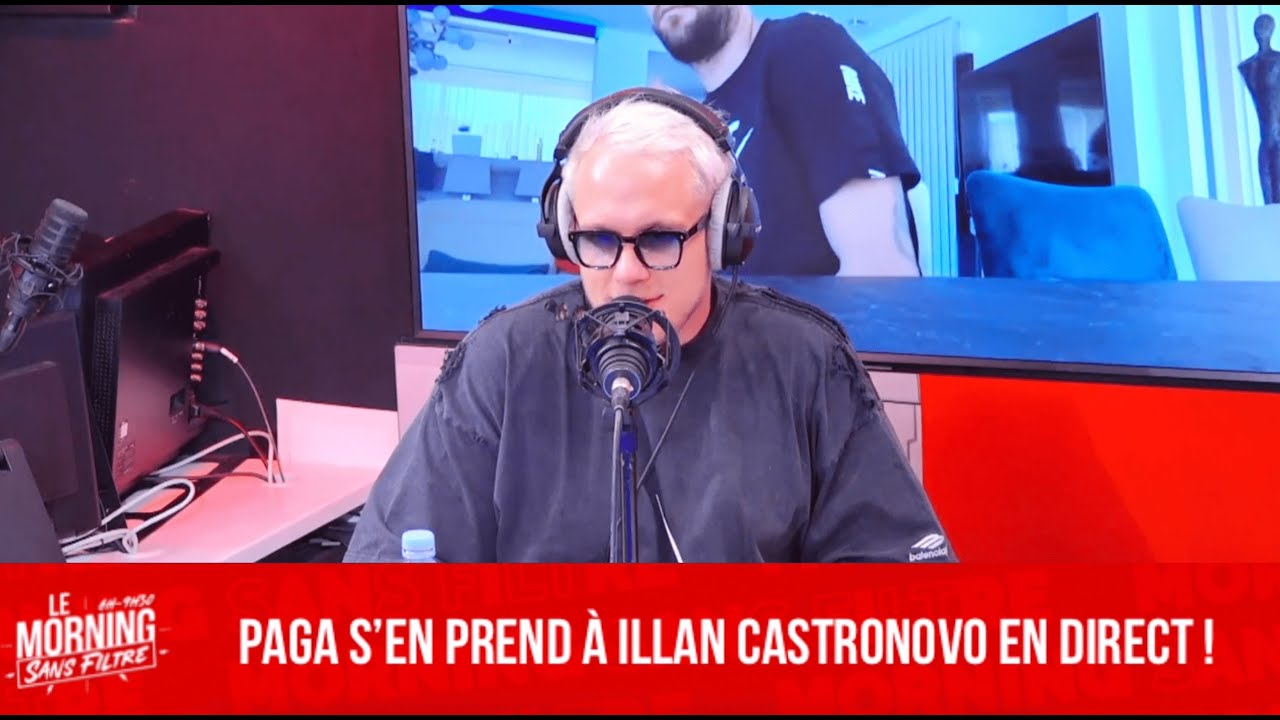 Paga menace Illan Castronovo en direct !