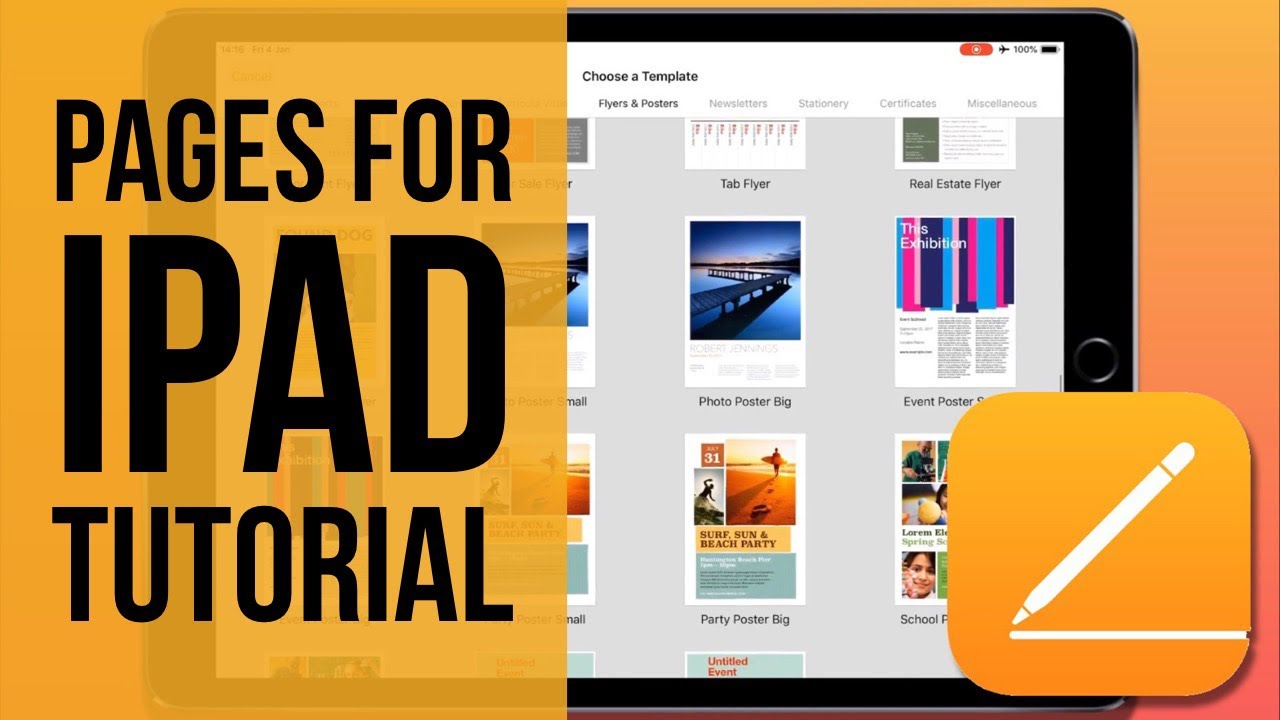 Pages for iPad Tutorial 2019