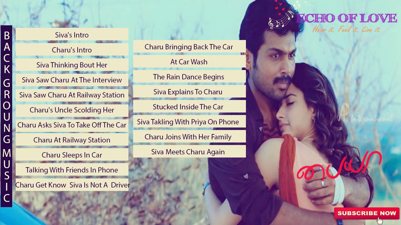 Paiyaa | Full Movie Best BGM | Yuvan Shankar Raja|♥