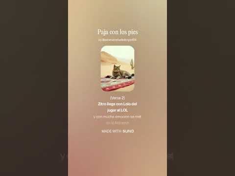 Paja con los pies LPR cancion