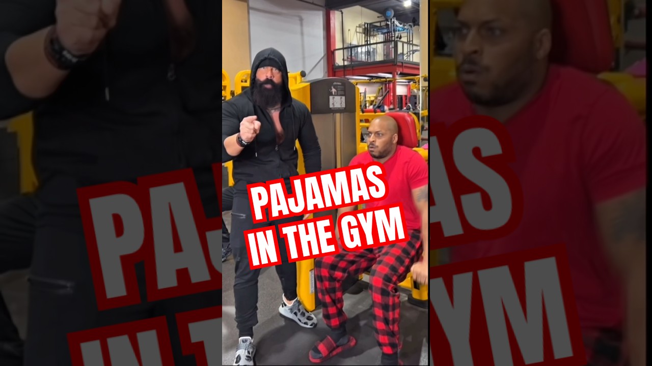 Pajamas in the Gym | Robertfrank615 #bodybuilding #fitness #gymmotivation