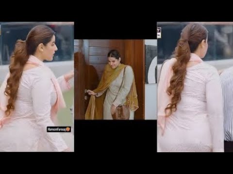 pakistani actress hot back || hareem farooq hot back in bismil drama || #hareemfarooq