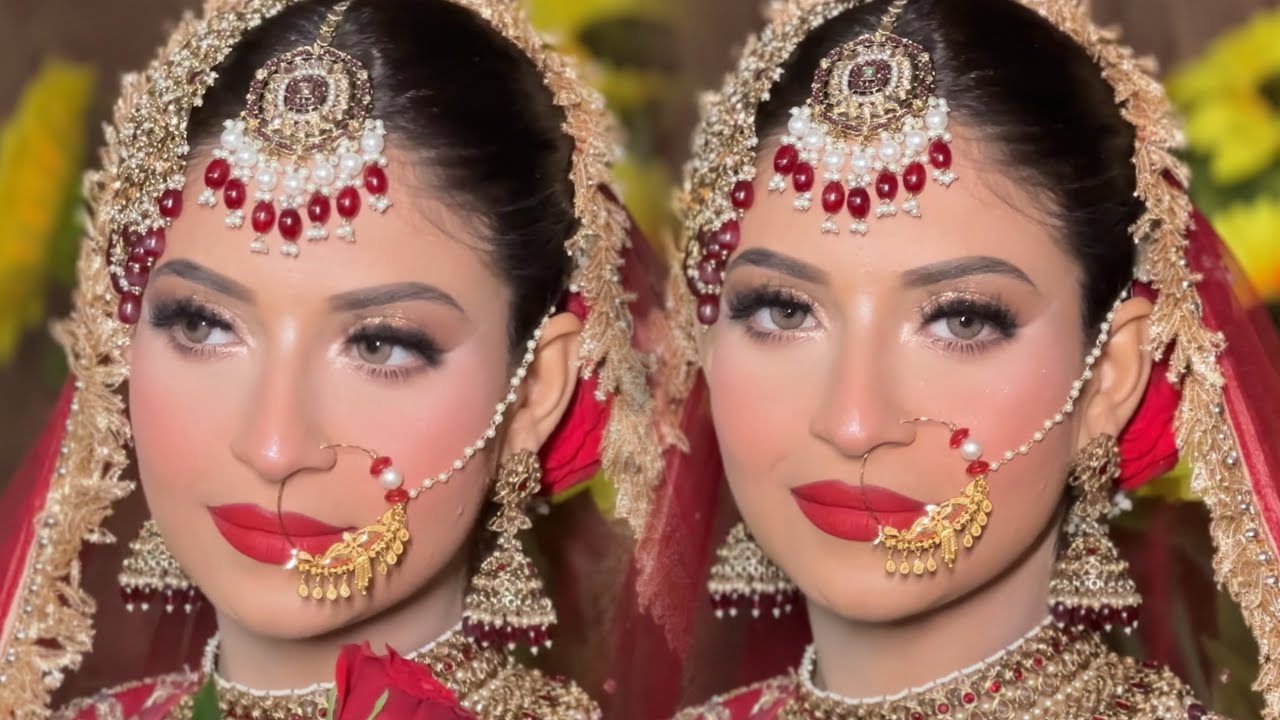 Pakistani bridal makeup by @Manveenmakeovers#pakistanimakeup #muslimbride #makeup #makeuptutorial