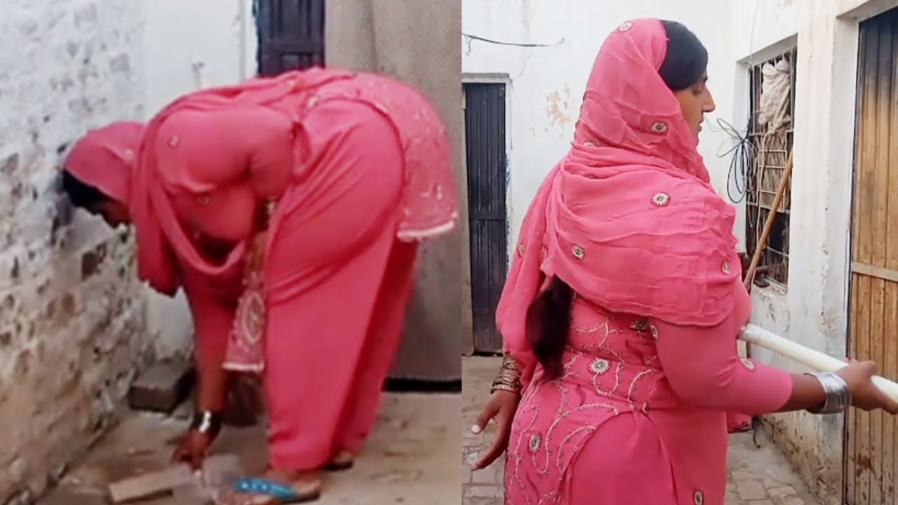 Pakistani Desi Beautiful Hot Cleaning Vlog Pak Village Life Village Woman Daily Routine