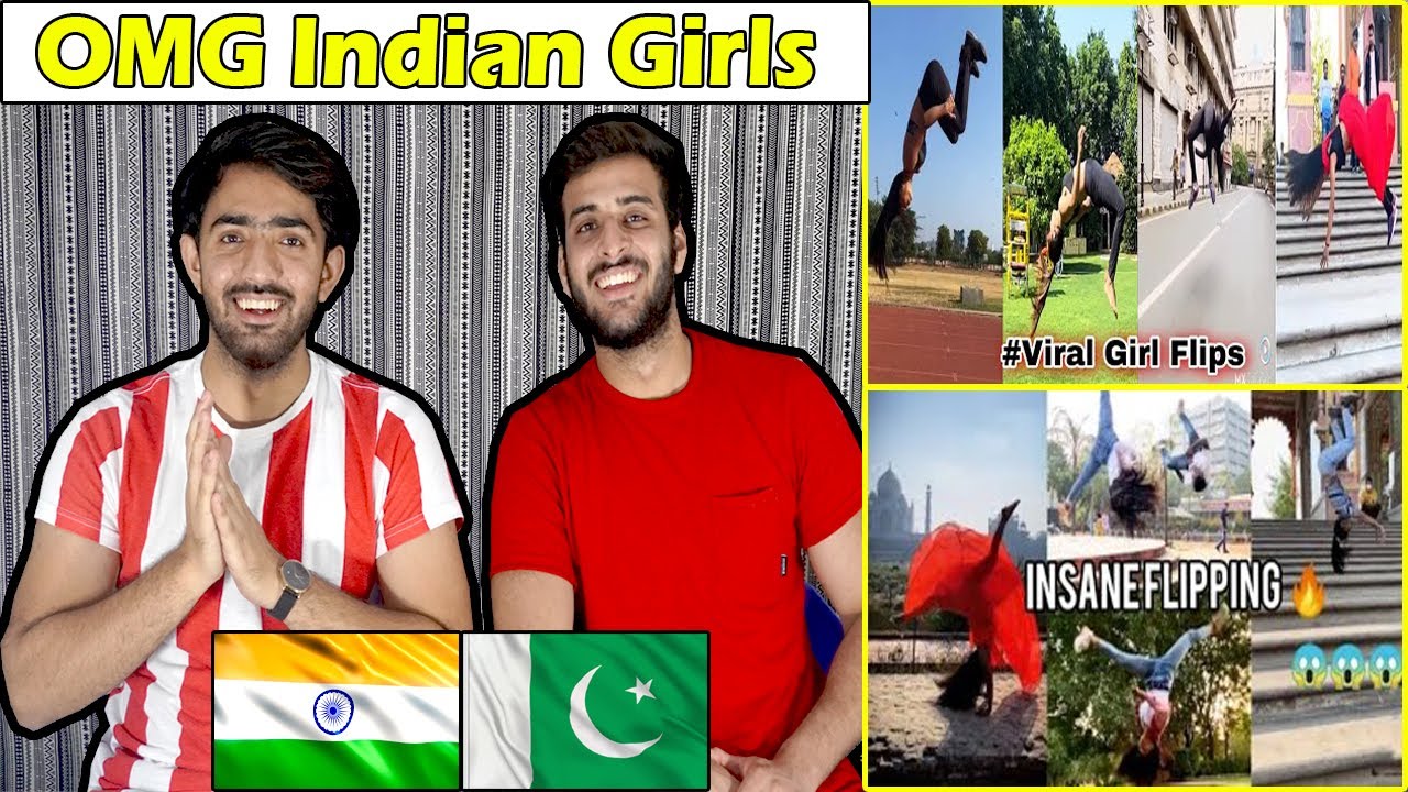 Pakistani React On Indian Girl Flip Stunt TIKTOK | Viral Stunts Videos