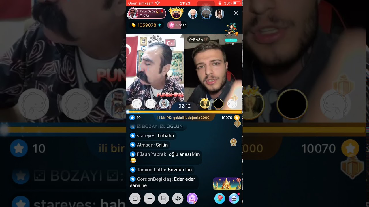 Pala baba ve yarasa kavga ediyor en sonunda pala baba ban yiyor bigo
